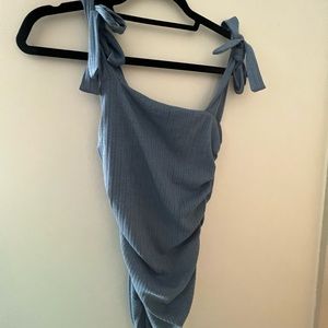 Blue Rouged Body Suit